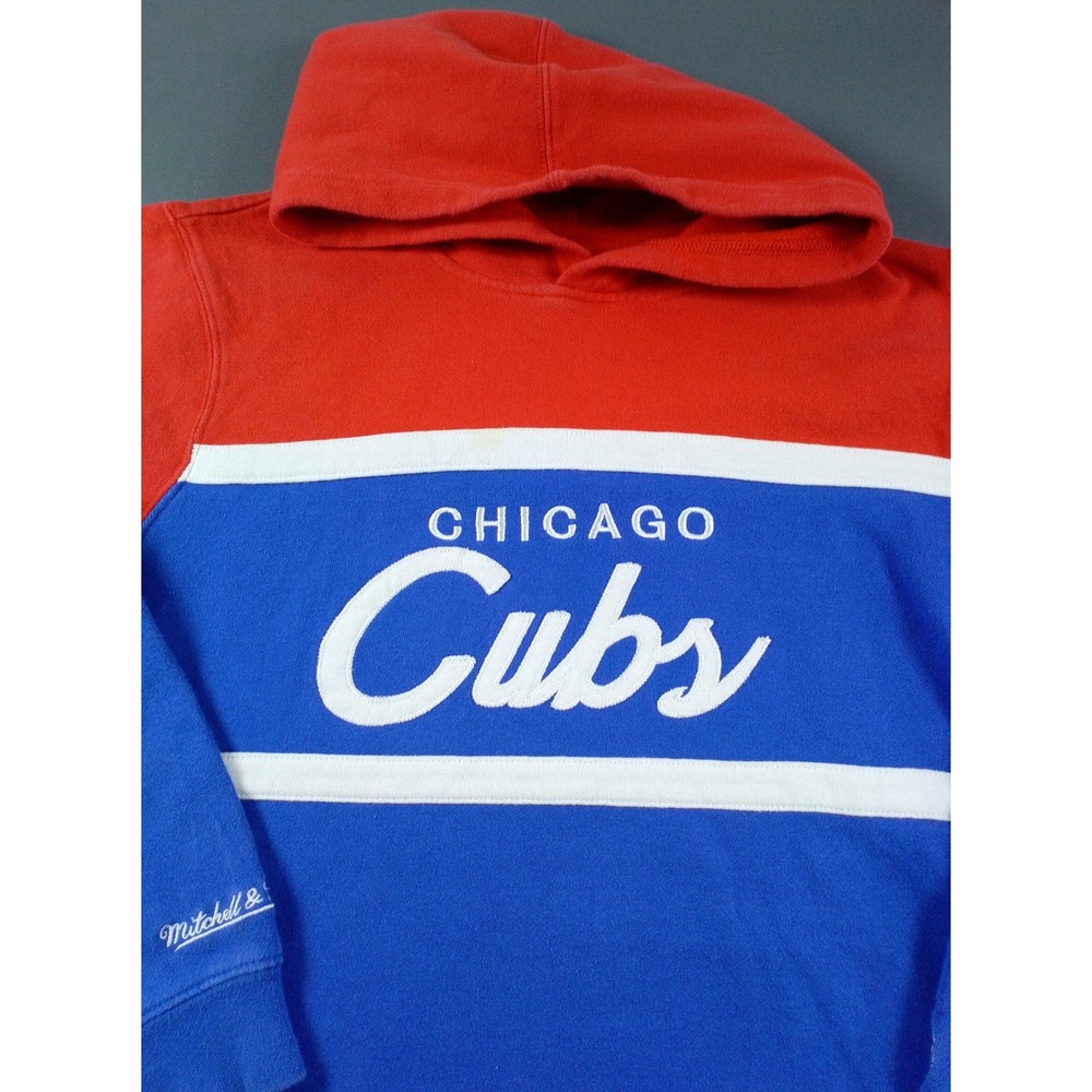 Chicago Cubs Mitchell Ness Hoodie Youth XL 18-20 MLB Cooperstown Varsity Preppy